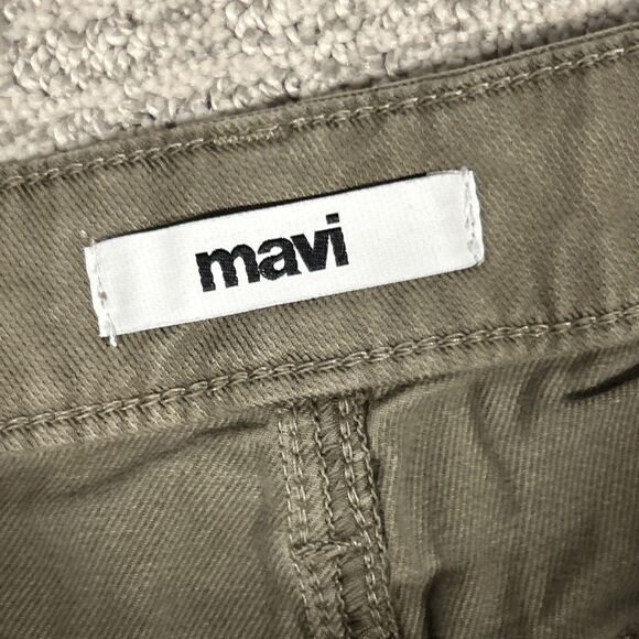 Mavi Alva Pants Womens 30x32 High Rise Straight Cargo Army Green Y2K Retro Baggy - Picture 5 of 14
